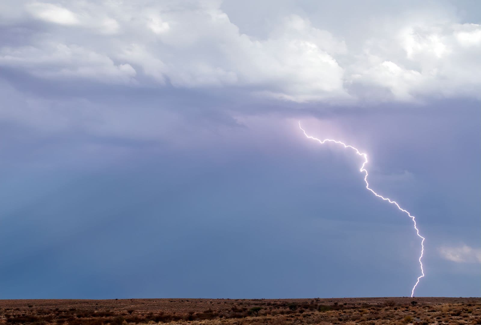 Monsoon lightning storm over the Sonoran Desert
